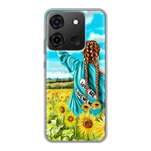 Чехол с рисунком «Девушка на поле» для Infinix Smart 7 Чехол с рисунком «Девушка на поле» для Infinix Smart 7