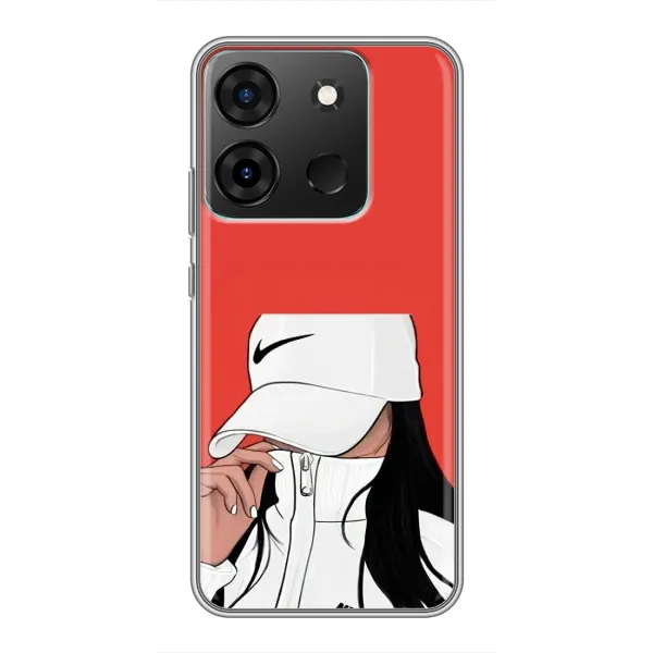 Чехол с рисунком «Девушка Nike» для Infinix Smart 7 Чехол с рисунком «Девушка Nike» для Infinix Smart 7