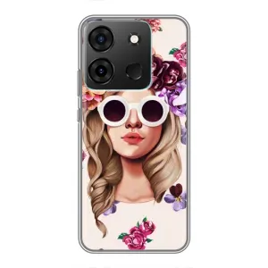 Чохол з картинкою Модні Дівчата Infinix Smart 7 (Дівчина в окулярах)