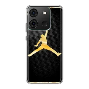 Силиконовый Чехол Nike Air Jordan на Инфиникс Смарт 7 (Джордан 23)