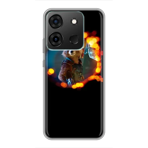 Чехол с рисунком «Енот Ракета» для Infinix Smart 7 Чехол с рисунком «Енот Ракета» для Infinix Smart 7
