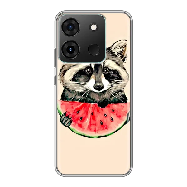 Чехол с рисунком «Енот» для Infinix Smart 7 Чехол с рисунком «Енот» для Infinix Smart 7