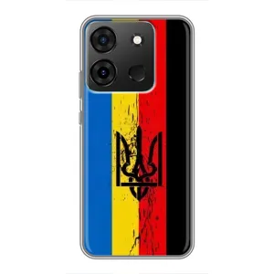 Чехлы УПА (Красно-Чёрный) на Infinix Smart 7 (Флаг УПА)