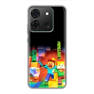 Чохли для Infinix Smart 7 (Персонажі МайнКрафт) (Герой Майнкрафт)
