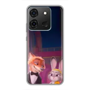 Силиконовый чехол с принтом Зоотрополіс для Infinix Smart 7 (Главные герои)