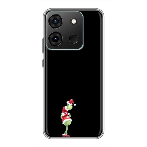Чехол с рисунком «Гринч на чорном» для Infinix Smart 7 Чехол с рисунком «Гринч на чорном» для Infinix Smart 7