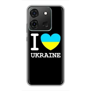 Чехол с Украинской символикой на Инфиникс Смарт 7 (I Love Ukraine)