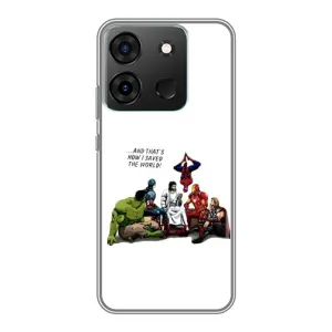 Чехлы для Infinix Smart 7 (Для Христиан) (Иисус супергерой)