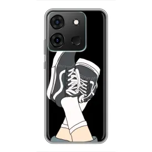 Чехол с Прикольным принтом на Infinix Smart 7 (Кеды)