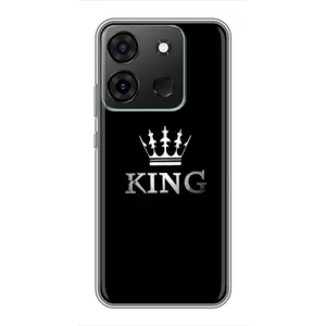 Чохол (Корона на чорному фоні) для Інфінікс Смарт 7 (KING)