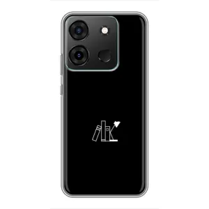 Чохол з картинками на чорному фоні для Infinix Smart 7 (Книжки)