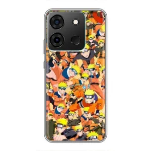 Чехлы с принтом Наруто на Infinix Smart 7 (Коллаж Наруто)