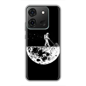 Силиконовый Чехол с принтом "Космонавты" на Infinix Smart 7 (Космонавт)