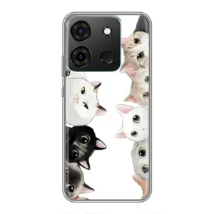 Силіконовий чохол з котиком для Infinix Smart 7 (Коти)
