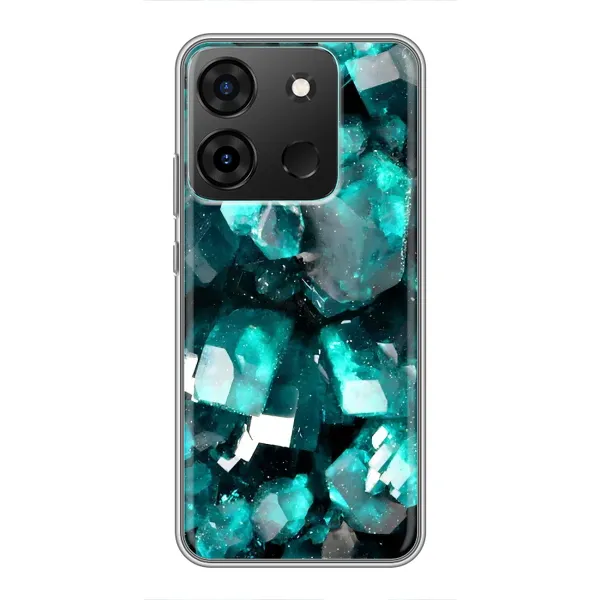 Чехол с рисунком «Кристалы» для Infinix Smart 7 Чехол с рисунком «Кристалы» для Infinix Smart 7