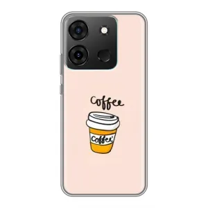 Чехол с изображением вкусной еды для Infinix Smart 7 (Кружка кофе)