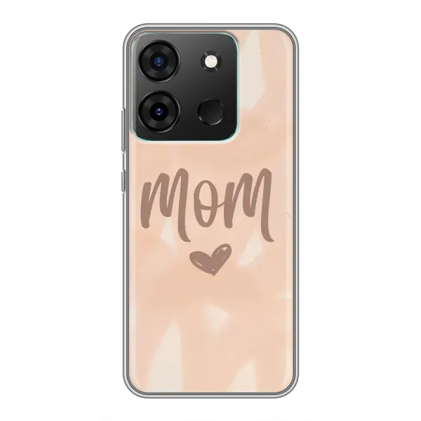 Чехол с рисунком «Love mom» для Infinix Smart 7 Чехол с рисунком «Love mom» для Infinix Smart 7
