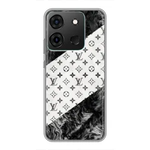 Чехол Стиль Louis Vuitton на Infinix Smart 7 (LV на белом)