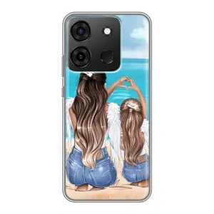 Чехлы для МАМЫ на Infinix Smart 7 (Мама и дочь)