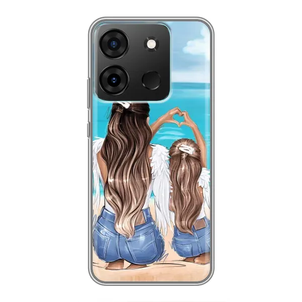 Чехол с рисунком «Мама и дочь» для Infinix Smart 7 Чехол с рисунком «Мама и дочь» для Infinix Smart 7