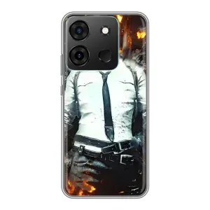 Чохол з картинкою "Герой Pubg" на Infinix Smart 7 (Man Пубг)