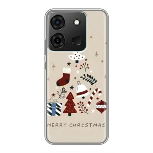 Чехол Санта Клаус для Infinix Smart 7 (Merry Christmas)