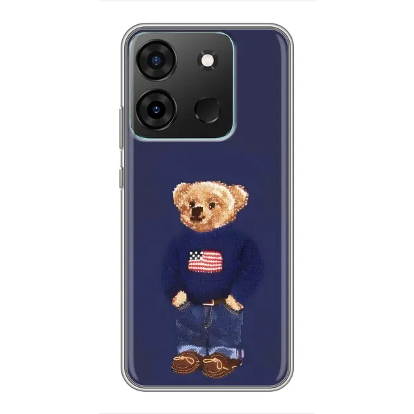 Чехол с рисунком «Мишка USA» для Infinix Smart 7