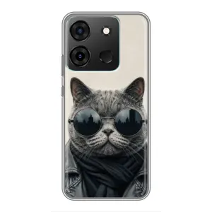 Чехол на тематику: Коты для Infinix Smart 7 (Модный кот)