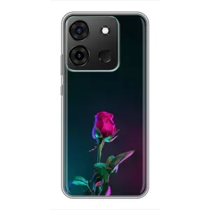 Чохли з принтом Троянд для Infinix Smart 7 (Нічна троянда)