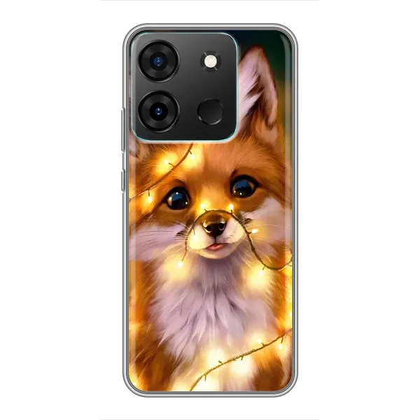 Чехол с рисунком «Новогодний лисенок» для Infinix Smart 7 Чехол с рисунком «Новогодний лисенок» для Infinix Smart 7