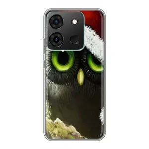Чехлы с принтом СОВЫ для Infinix Smart 7 (Новогодняя Сова)