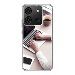 Силиконовый бампер (Работники) на Infinix Smart 7 (Офисный работник)