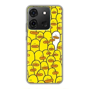 Силиконовый бампер с картинкой животных для Infinix Smart 7 (Особенный)