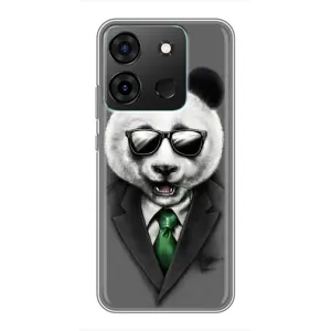 Чехлы с Пандами на Infinix Smart 7 (Панда в очках)