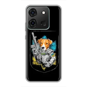 Чехол с принтом для Infinix Smart 7 (Патрон Воин)
