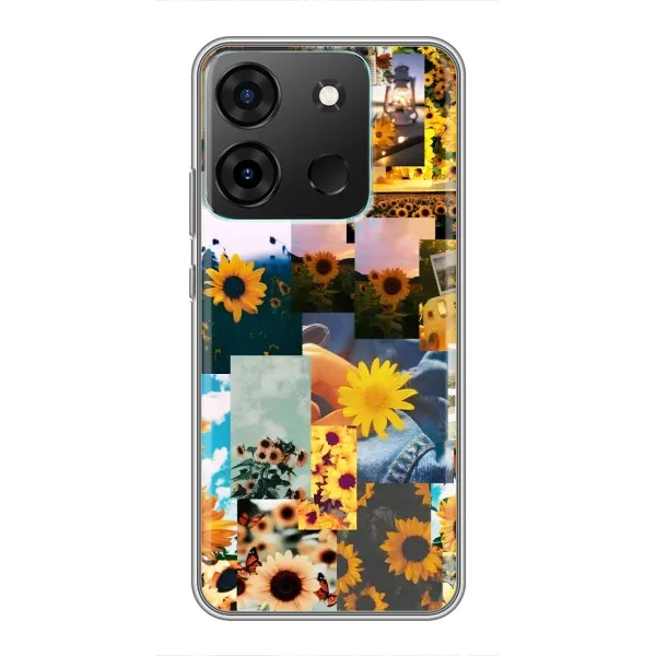 Чехол с рисунком «Подсолнуховый дизайн» для Infinix Smart 7 Чехол с рисунком «Подсолнуховый дизайн» для Infinix Smart 7