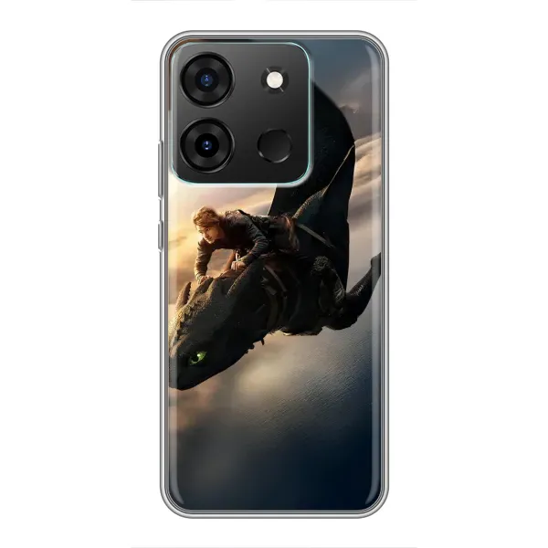 Чехол с рисунком «Полет Беззубика» для Infinix Smart 7 Чехол с рисунком «Полет Беззубика» для Infinix Smart 7