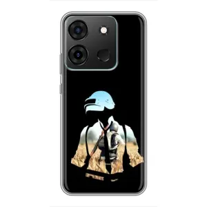 Чохол з картинкою "Герой Pubg" на Infinix Smart 7 (Пубг мен)