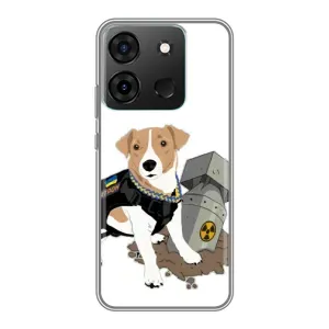 Чехол с принтом Собаки Патрон для Infinix Smart 7 (Пёс Патрон с ракетой)