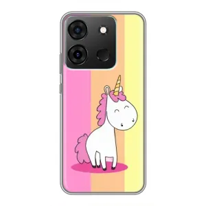 Чехол Unicorn на Infinix Smart 7 (Радужный Единорог)
