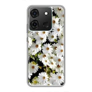 Чохол з ромашками на Infinix Smart 7 (Рамка в ромашках)