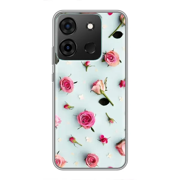 Чехол с рисунком «Разные цветы» для Infinix Smart 7 Чехол с рисунком «Разные цветы» для Infinix Smart 7