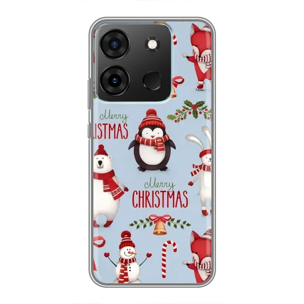Чехол с рисунком «Рождественский» для Infinix Smart 7