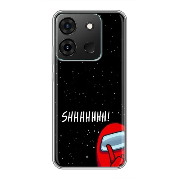 Чехол с рисунком «SHHHHH» для Infinix Smart 7 Чехол с рисунком «SHHHHH» для Infinix Smart 7
