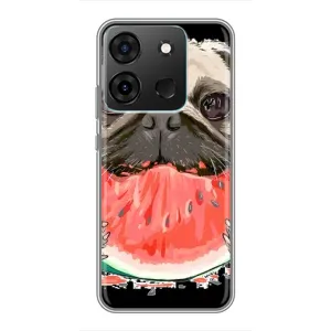 Чехол (ТПУ) Милые собачки для Infinix Smart 7 (Смешной Мопс)