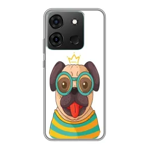 Бампер для Infinix Smart 7 с картинкой "Песики" (Собака Король)
