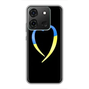 Силиконовый Чехол на Infinix Smart 7 (Я-Украина) (Украинское сердце)