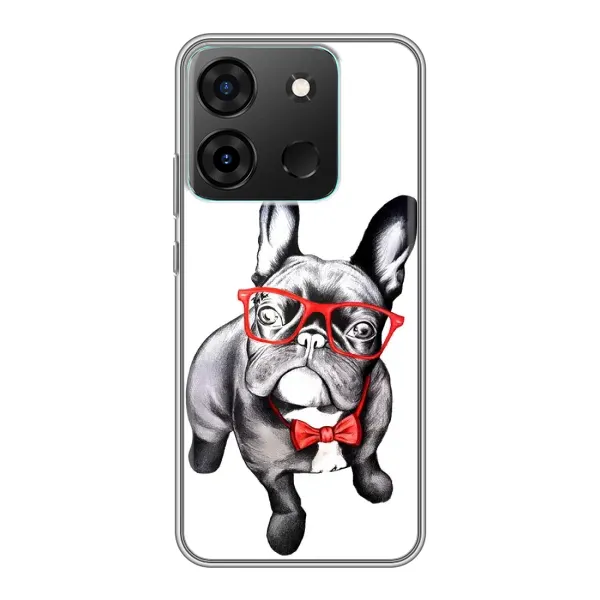 Чехол с рисунком «В очках» для Infinix Smart 7 Чехол с рисунком «В очках» для Infinix Smart 7
