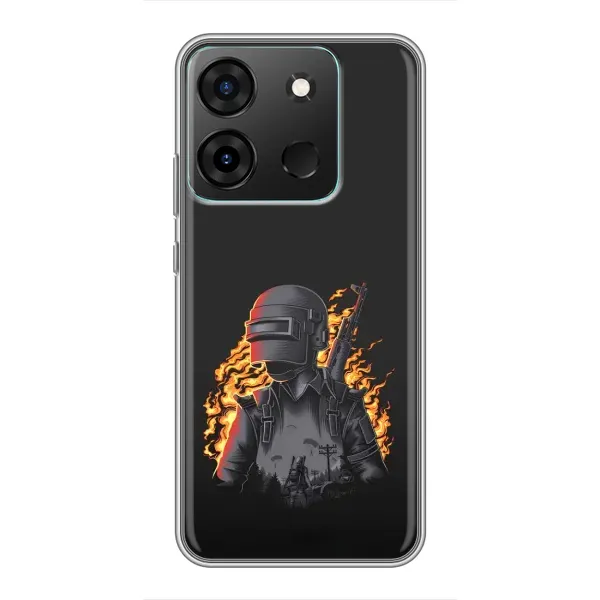 Чехол с рисунком «В огне» для Infinix Smart 7 Чехол с рисунком «В огне» для Infinix Smart 7