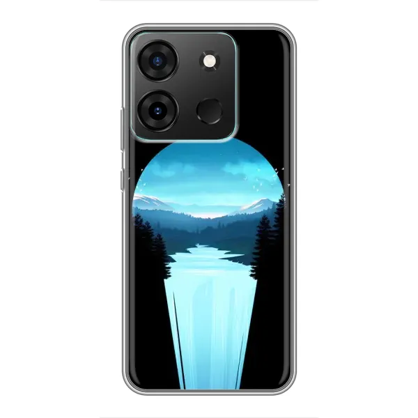 Чехол с рисунком «Синий Водопад» для Infinix Smart 7 Чехол с рисунком «Синий Водопад» для Infinix Smart 7